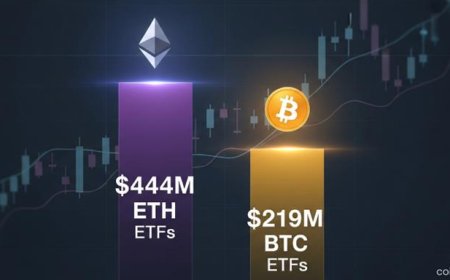 Spot Ethereum ETFs Draw $444 Million in One Day, Surpassing Bitcoin ETF Inflows