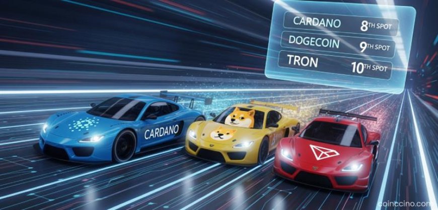 Cardano Surpasses Dogecoin and TRON, Claims 8th Spot in Crypto Rankings