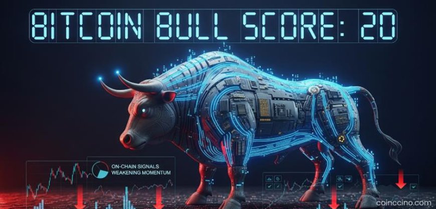 Bitcoin’s Bull Score Drops to 20 — On-Chain Signals Indicate Weakening Momentum