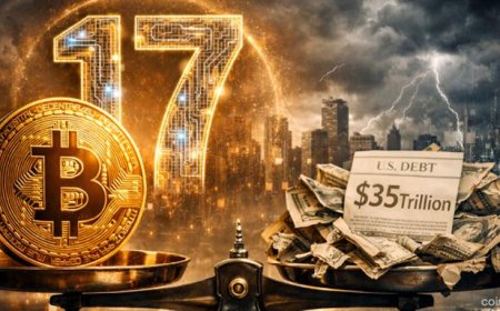 U.S. Debt Hits All-Time High as Bitcoin Celebrates Its 17th Anniversary — A Symbolic Reminder of Why Crypto Exists