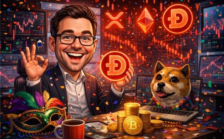 Carnival Holiday Starts in Deep Red as XRP, Ethereum, and Dogecoin Post Sharp Losses