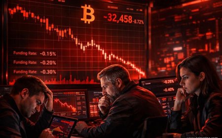 Bitcoin Bearish Sentiment Persists as Funding Rates Turn Negative