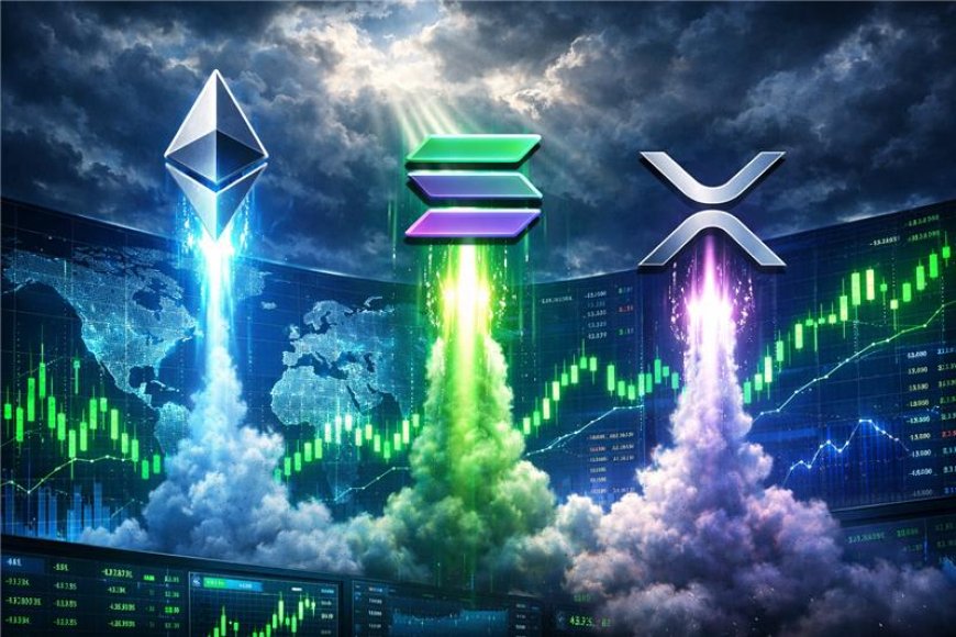 Ether, Solana, and XRP Jump 8% as Crypto Markets Rally on Easing War Fears