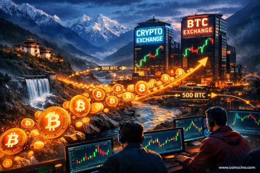 Bhutan Moves Another 500 BTC to Exchanges as Crypto Outflows Cross $150M in 2026